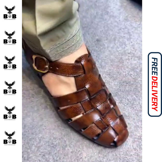 LE Pure Leather Handmade Strap Sandal