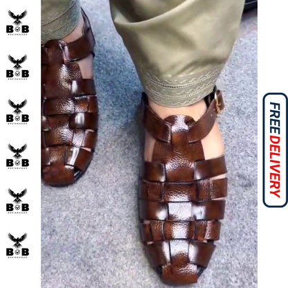 LE Pure Leather Handmade Strap Sandal