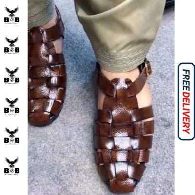 High Quality Cow Leather Handmade Strap Sandal Latest